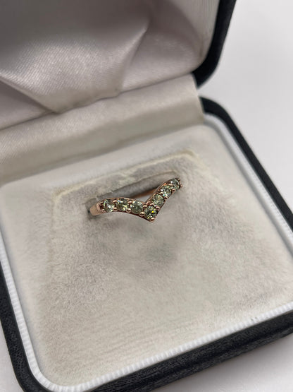 9ct rose gold quartz ring