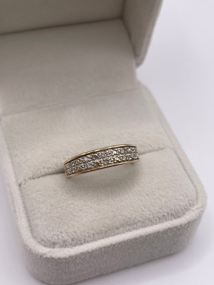 9ct gold diamond ring