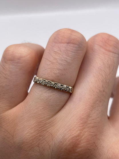9ct gold diamond ring