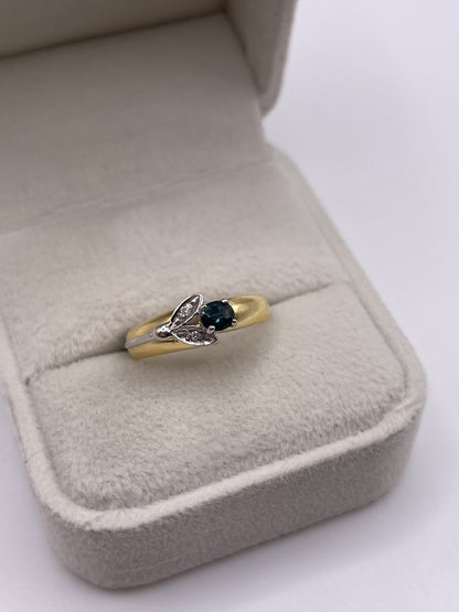 18ct gold sapphire and diamond ring