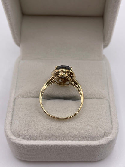 9ct gold labradorite ring