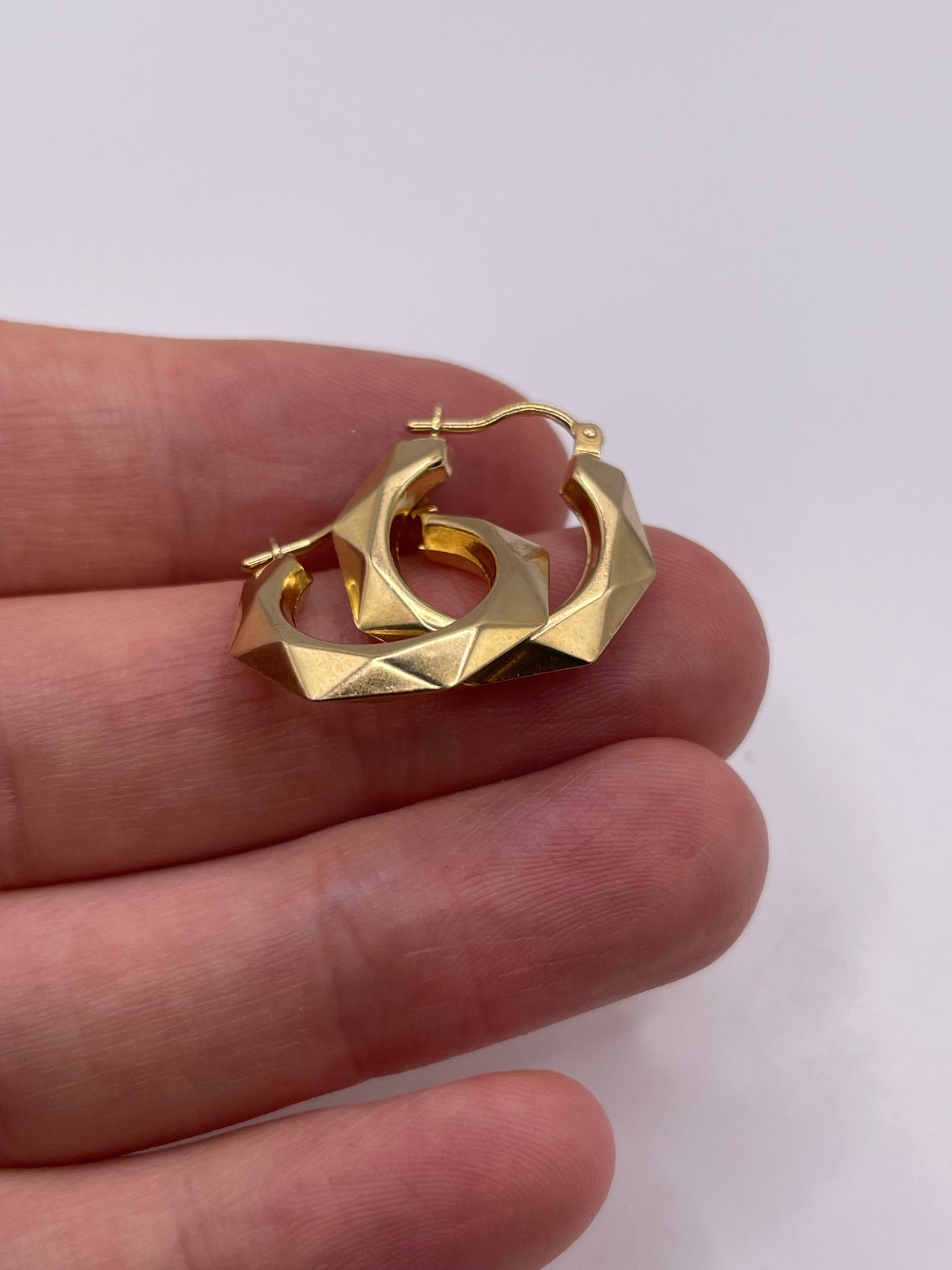 9ct gold Creole earrings