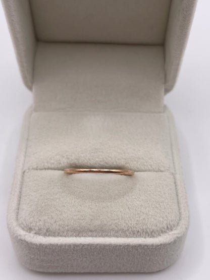 9ct rose gold band