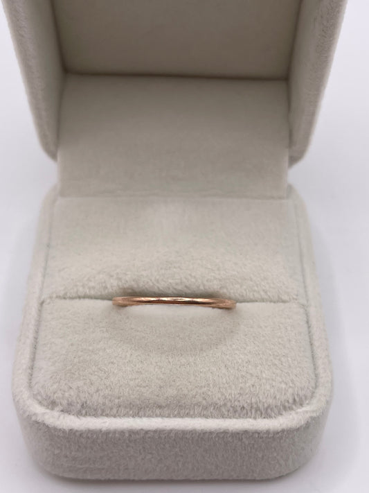 9ct rose gold band