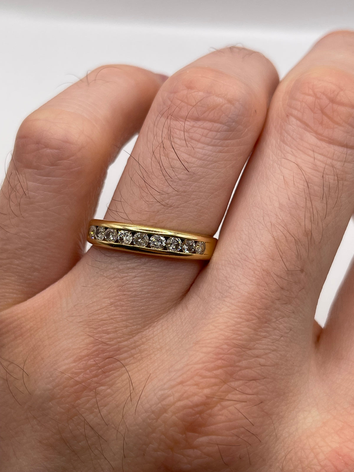 18ct gold 50 point diamond ring