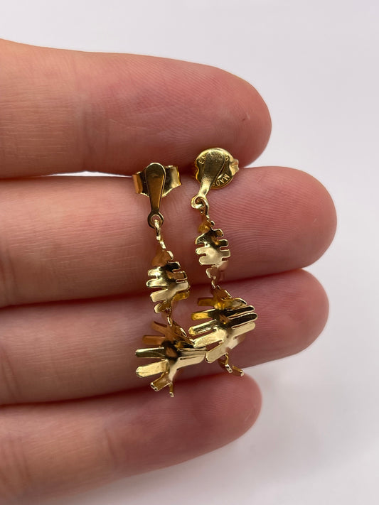 9ct gold earrings