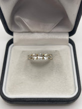 Load image into Gallery viewer, 9ct gold white zircon and diamond ring
