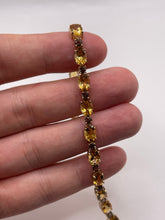 Load image into Gallery viewer, 9ct gold Smokey quartz and citrine bracelet
