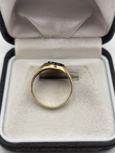 Load image into Gallery viewer, 9ct gold onyx signet ring
