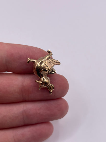 9ct gold duck charm