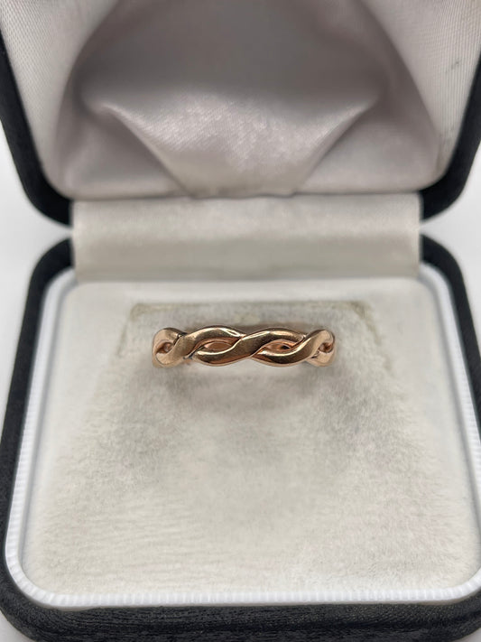 Welsh 9ct rose gold band