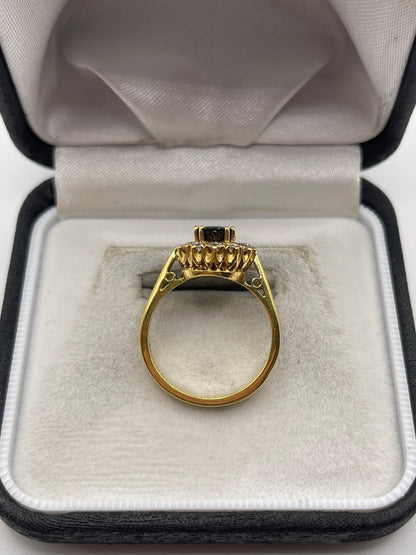 18ct gold sapphire and diamond ring
