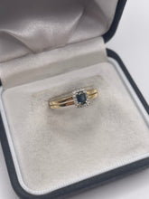 Load image into Gallery viewer, 18ct gold sapphire and diamond ring
