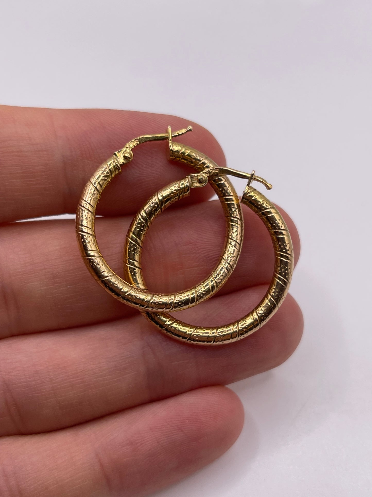 9ct gold Creole earrings
