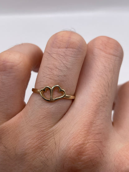 9ct gold heart ring