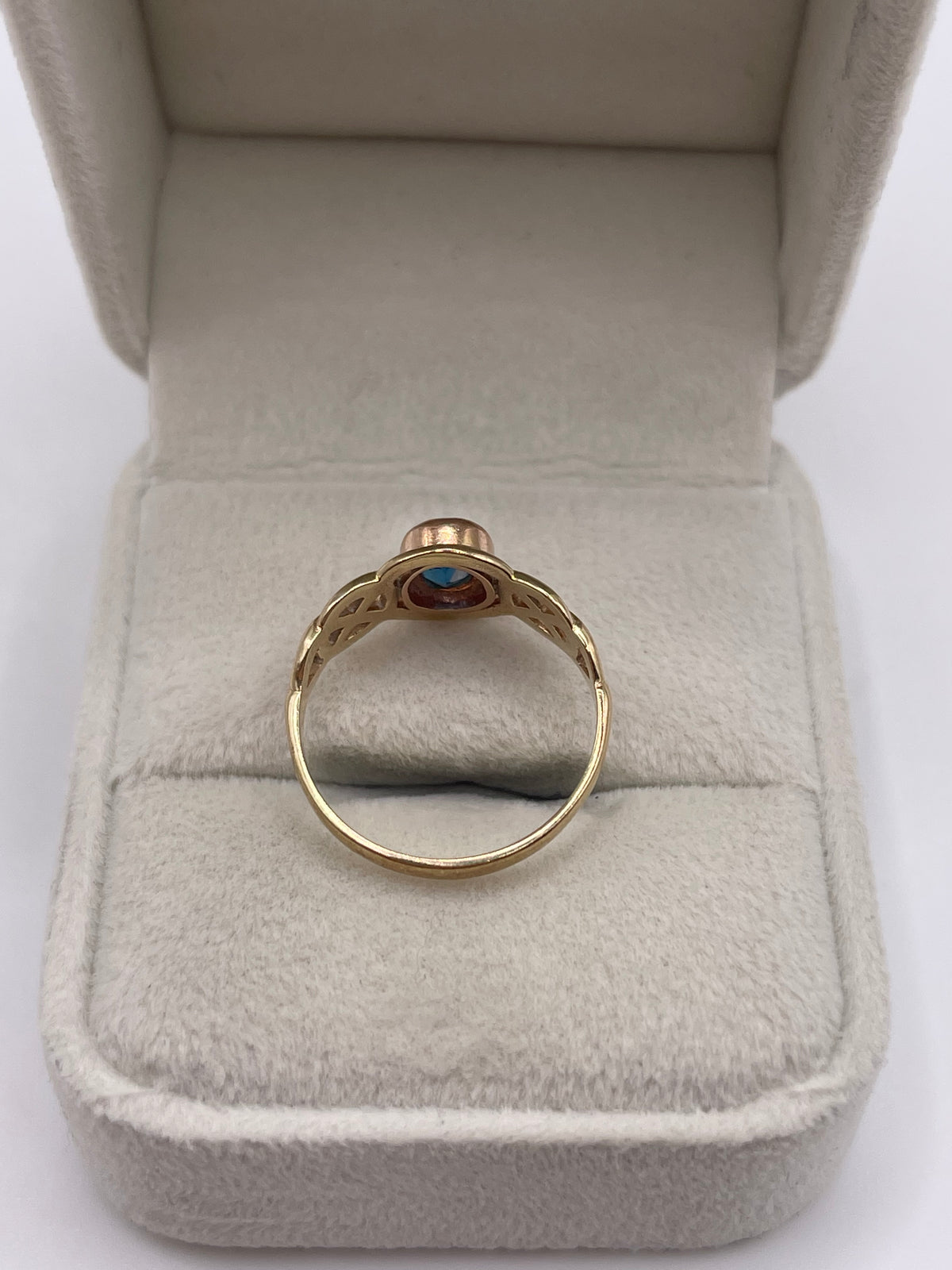 Clogau 9ct gold topaz ring