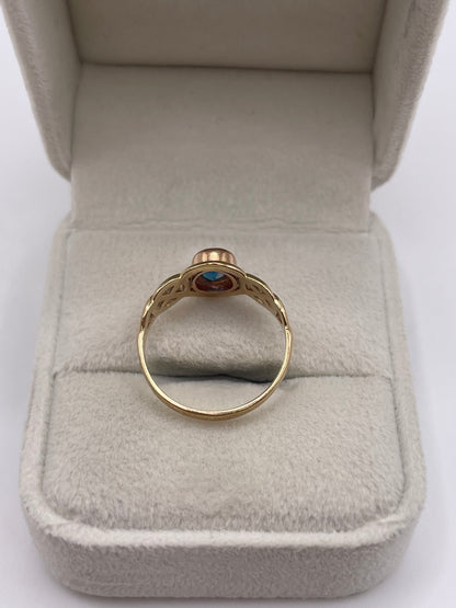 Clogau 9ct gold topaz ring