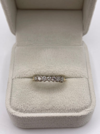 18ct gold 33 point diamond ring