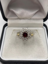 Load image into Gallery viewer, 18ct gold ruby and diamond ring
