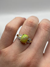 Load image into Gallery viewer, 9ct gold opal and zircon ring
