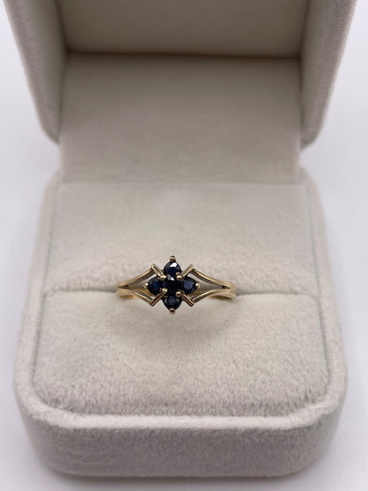 9ct gold sapphire ring
