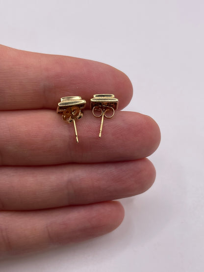 18ct gold diamond earrings