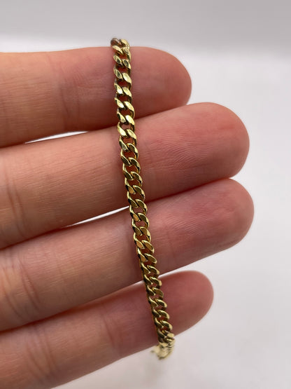 9ct gold curb bracelet