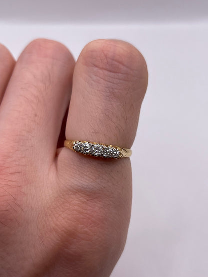Antique 18ct gold diamond ring