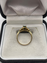 Load image into Gallery viewer, 9ct gold tourmaline and diamond ring
