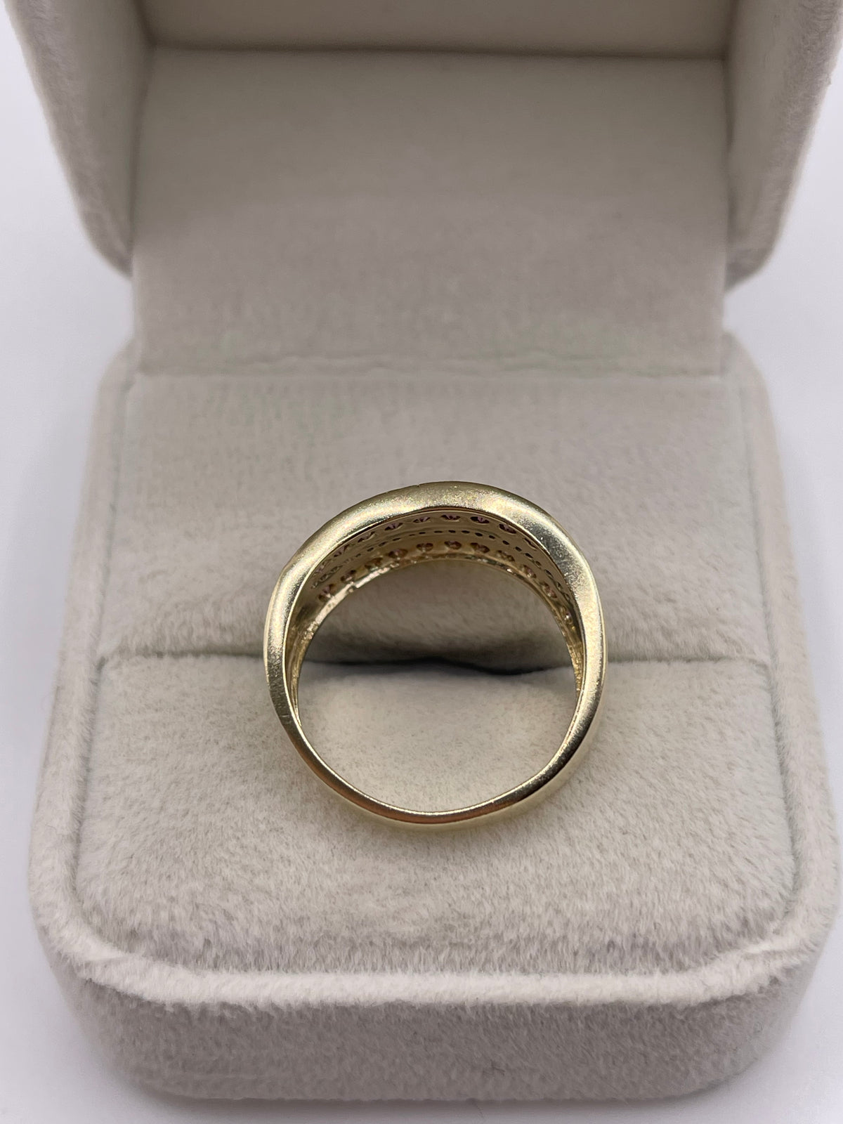 9ct gold diamond cluster ring