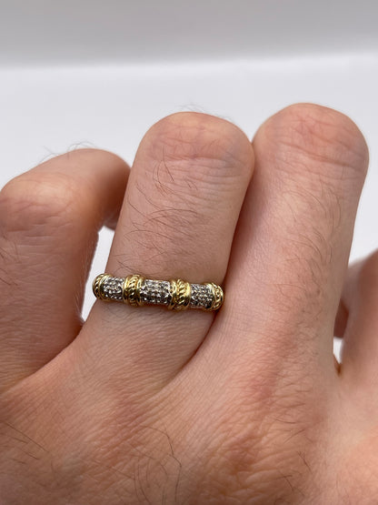 9ct gold diamond ring