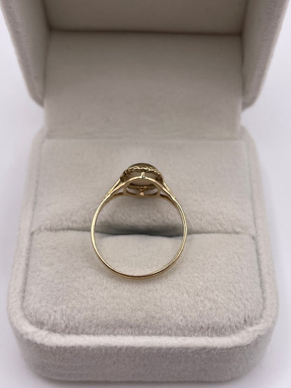 9ct gold opal ring