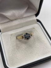 Load image into Gallery viewer, 9ct gold sapphire and diamond ring
