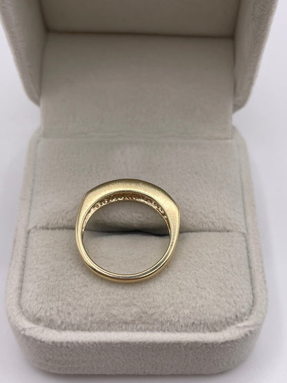 9ct gold multi coloured sapphire ring
