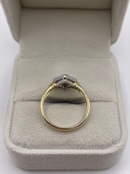 9ct gold diamond cluster ring