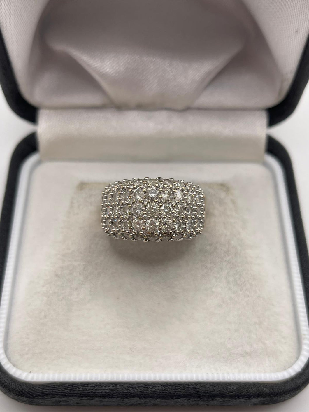 9ct gold diamond cluster ring