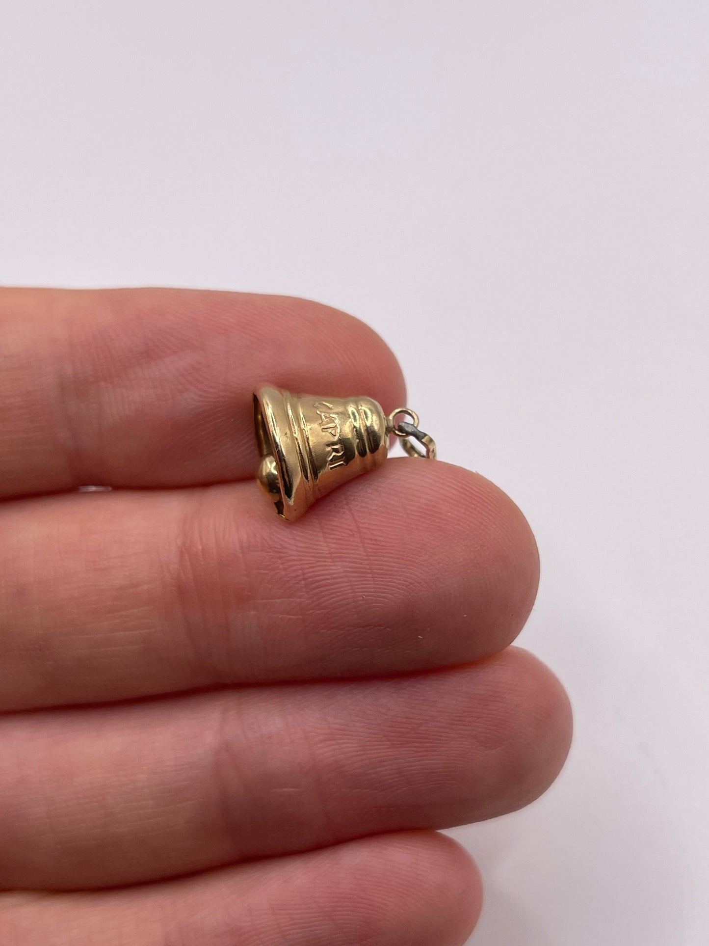 9ct gold bell charm