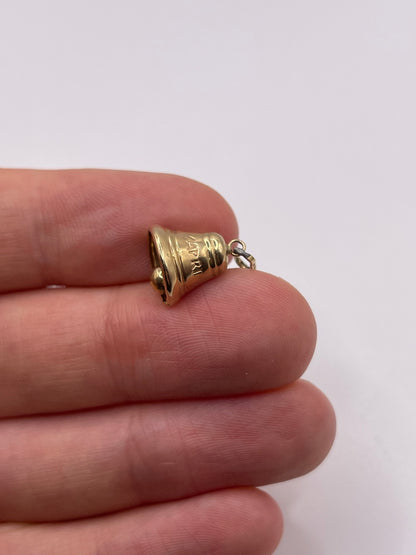 9ct gold bell charm