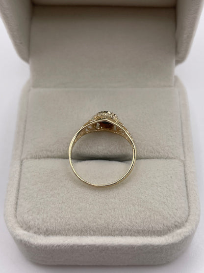 9ct gold sapphire heart ring