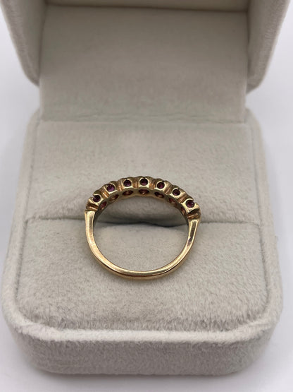 9ct gold ruby ring
