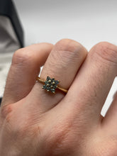 Load image into Gallery viewer, 9ct gold Alexandrite cluster ring
