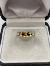 Load image into Gallery viewer, 18ct gold sapphire and diamond ring
