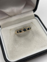 Load image into Gallery viewer, 9ct gold sapphire and diamond ring
