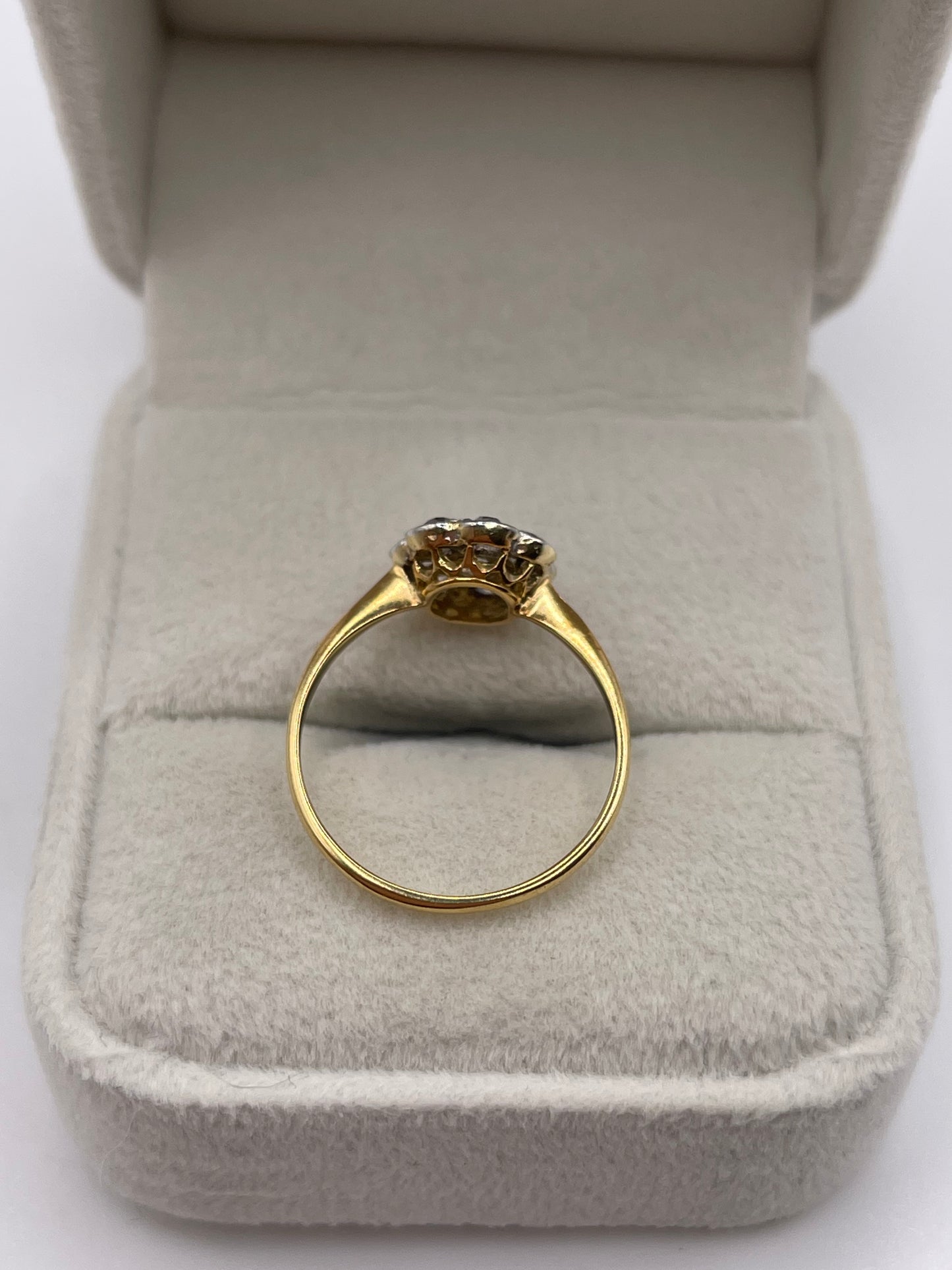 18ct gold platinum diamond ring