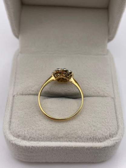 18ct gold platinum diamond ring