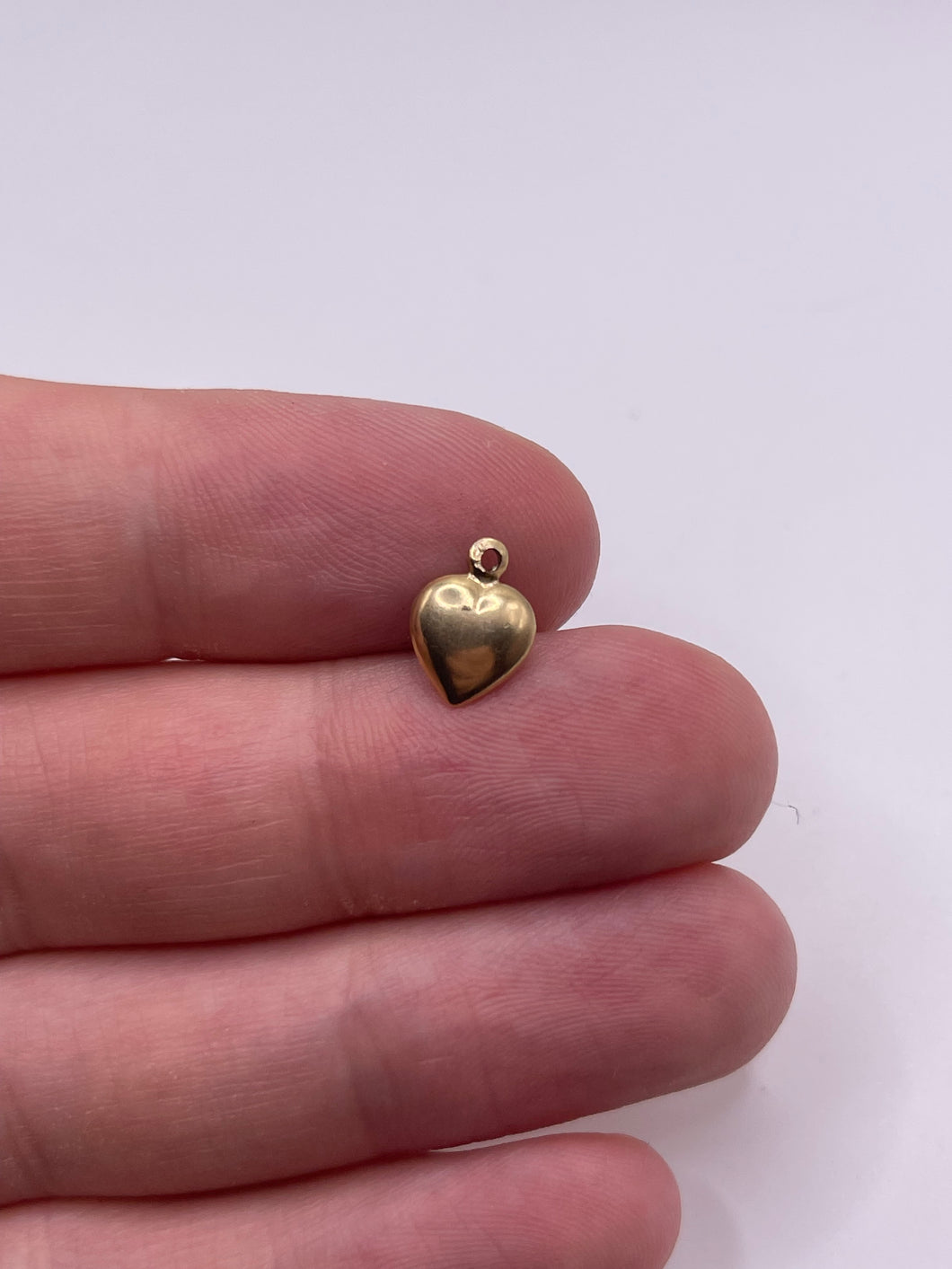 9ct gold heart charm