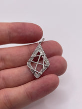 Load image into Gallery viewer, 9ct white gold diamond pendant
