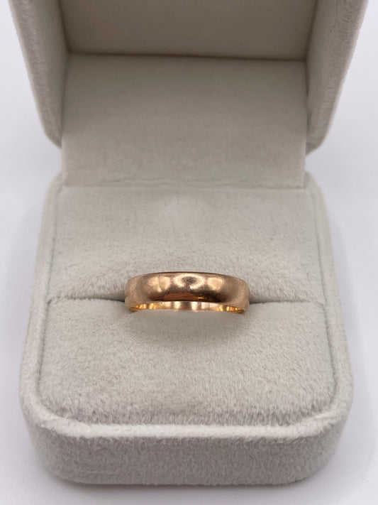 9ct rose gold band