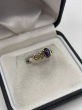 Load image into Gallery viewer, 9ct gold cabochon iolite ring
