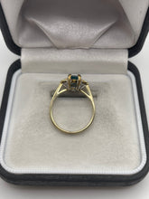 Load image into Gallery viewer, 9ct gold topaz and diamond ring
